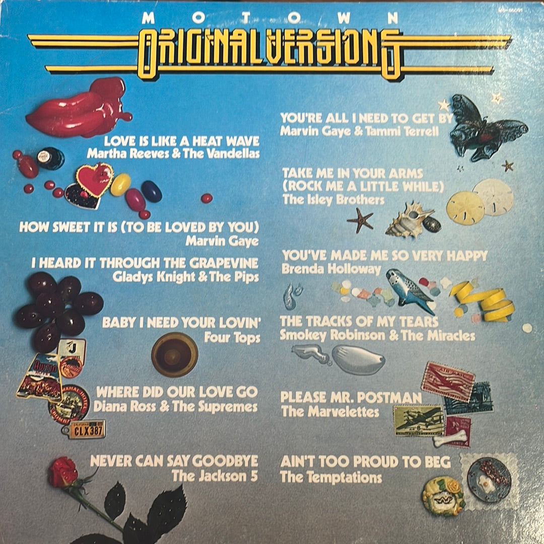 VARIOUS - MOTOWN ORIGINAL VERSIONS VG+/VG+ 1976