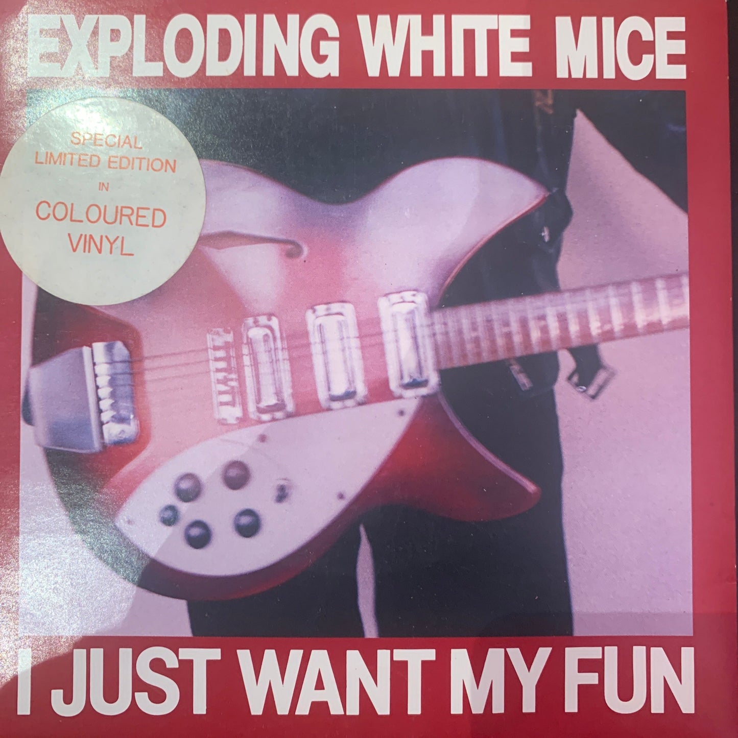 EXPLODING WHITE MICE - I JUST WANT MY FUN 7" 3-TRACK EP COLOURED VINYL