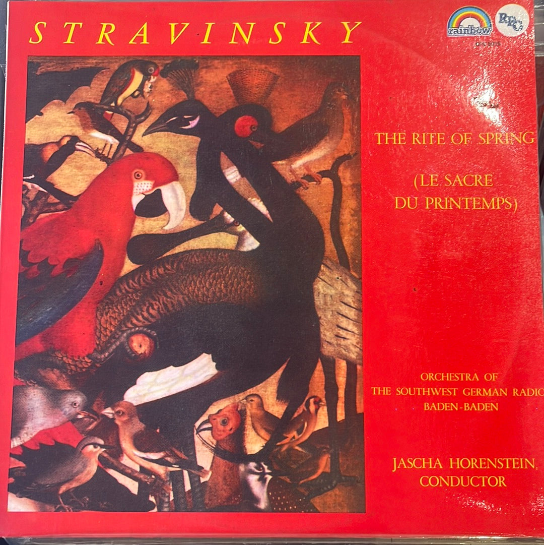 IGOR STRAVINSKY, SüDWESTFUNKORCHESTER BADEN-BADEN, JASCHA HORENSTEIN - THE RITE OF SPRING (= LE SACRE DU PRINTEMPS) VG+/VG+ 0