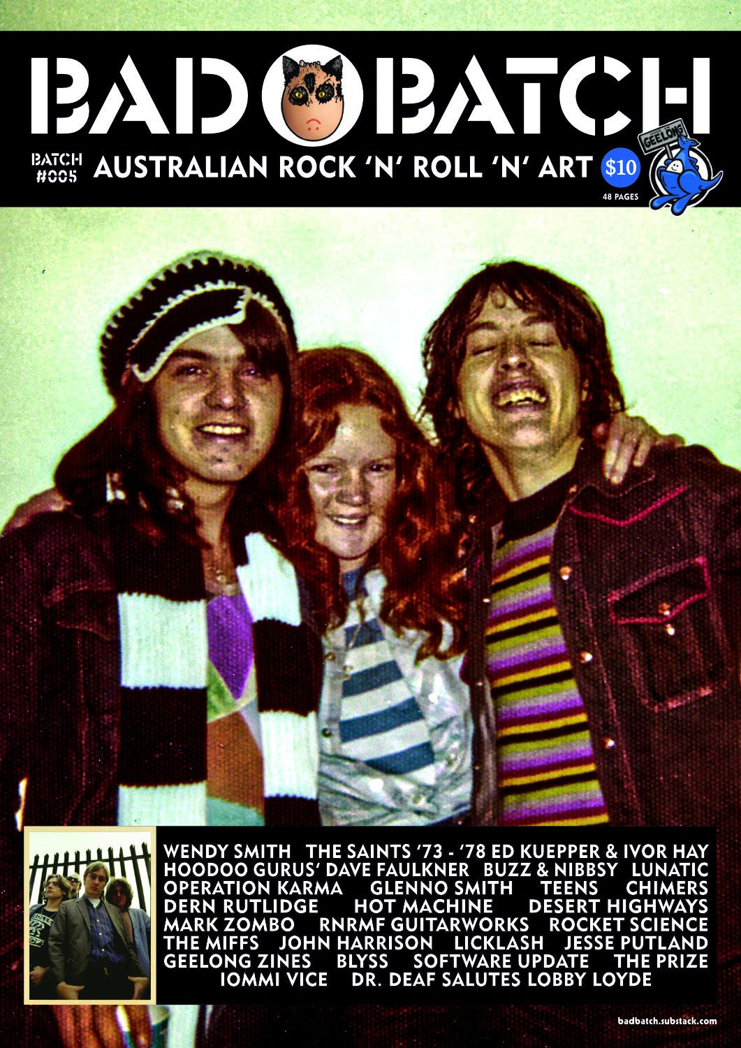 BAD BATCH ROCK N ROLL N ART MAGAZINE - ISSUE #005 LATEST ISSUE - LOCALLY MADE!