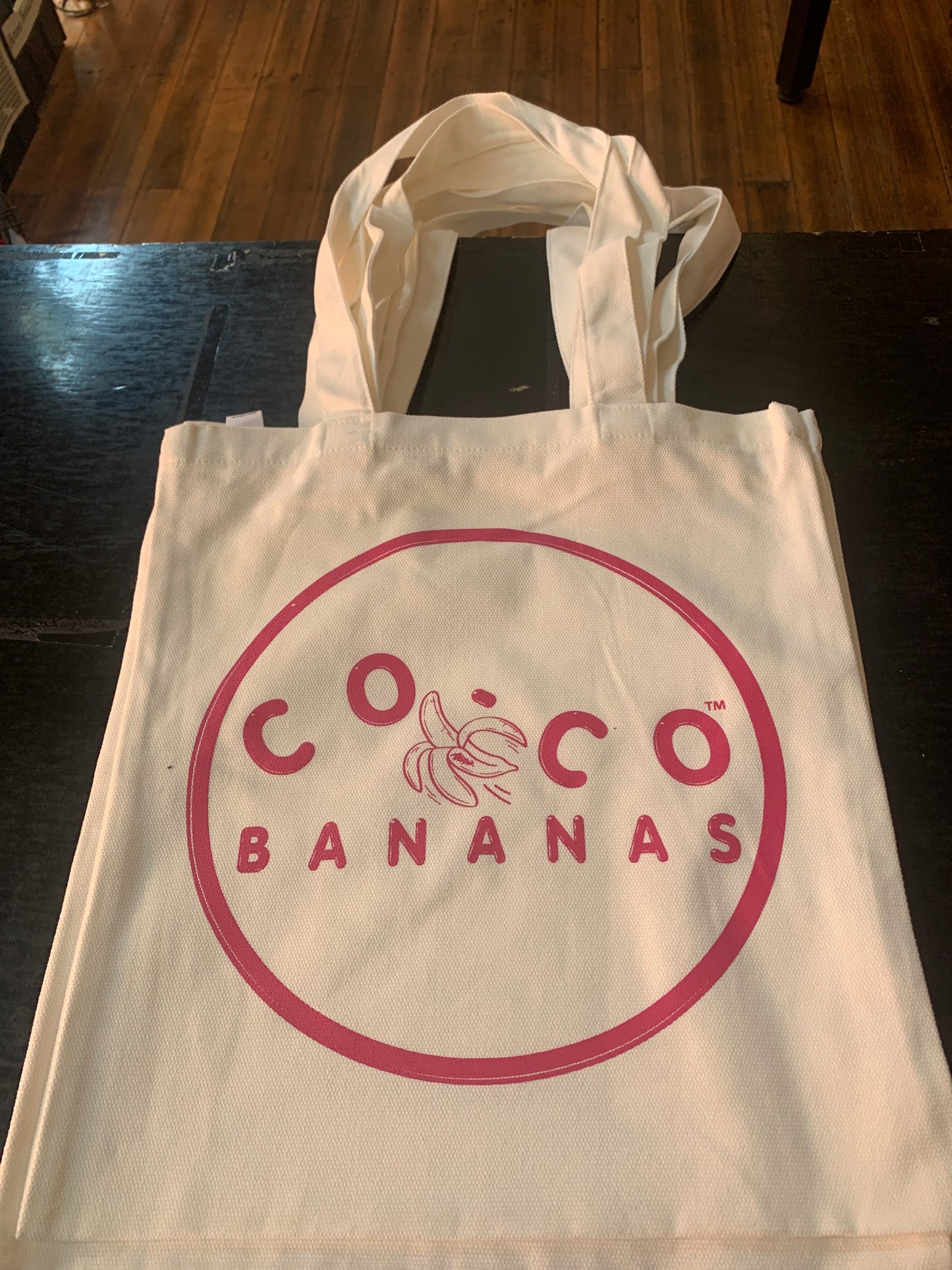 CO-CO BANANAS Tote Bag WHITE