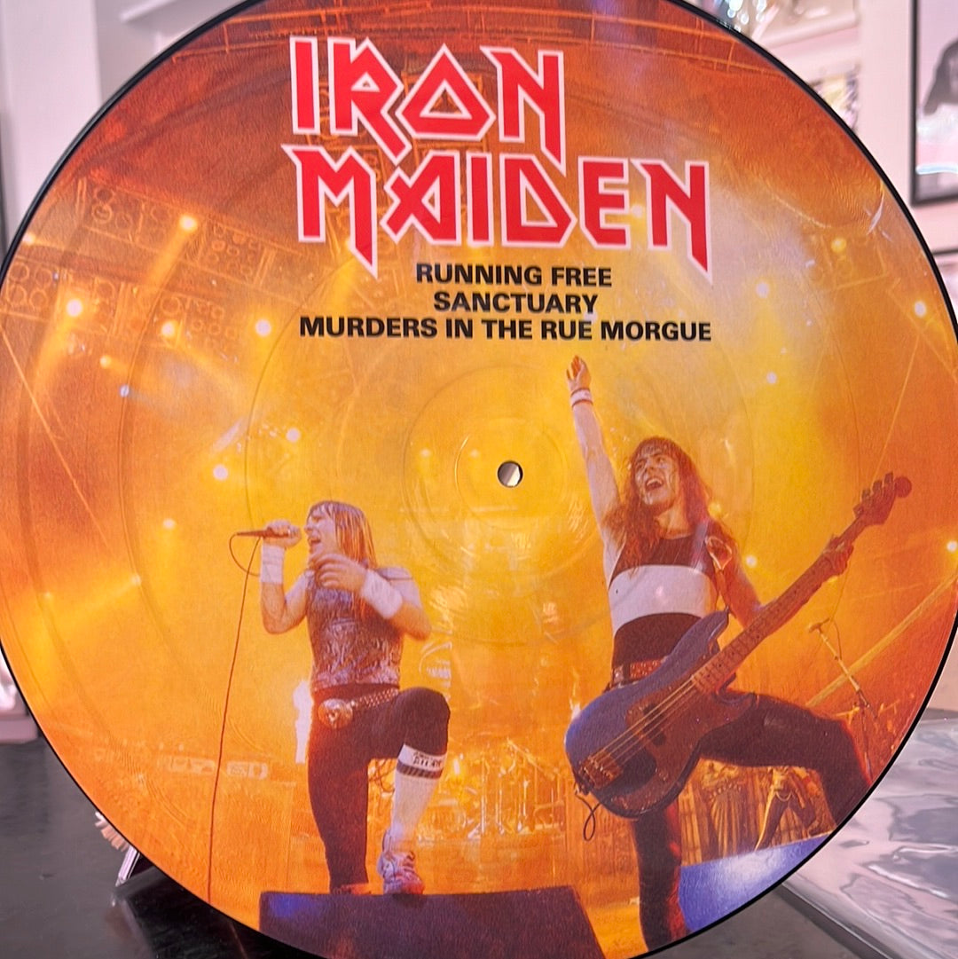 IRON MAIDEN - RUNNING FREE PICTURE DISC NM /NM 1985