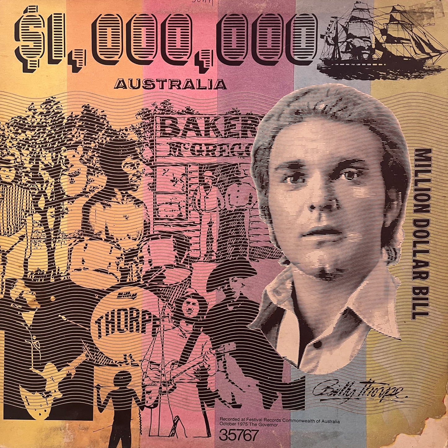 BILLY THORPE - MILLION DOLLAR BILL VG+/VG+ 1975