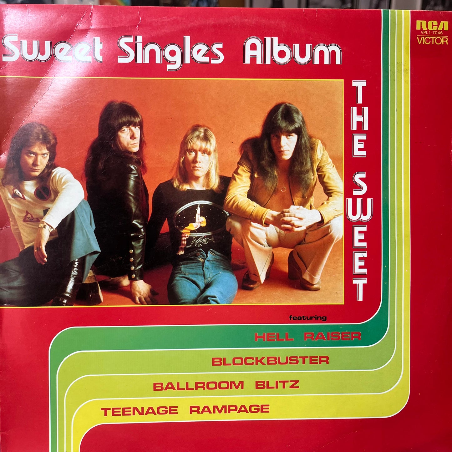 THE SWEET - SWEET SINGLES ALBUM 1975 VG+/EX