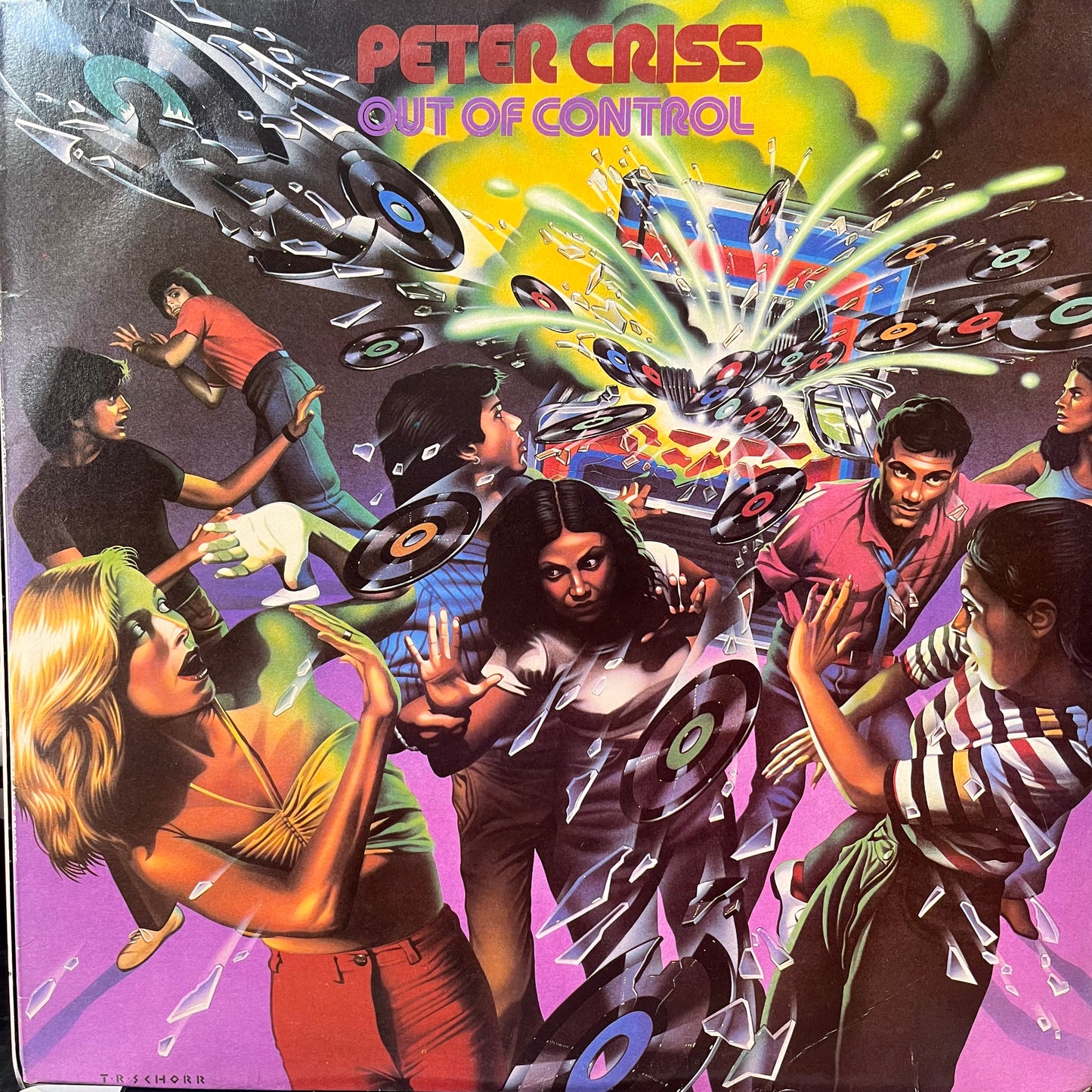 PETER CRISS - OUT OF CONTROL LP 1980 AUSTRALIAN VG+/VG+