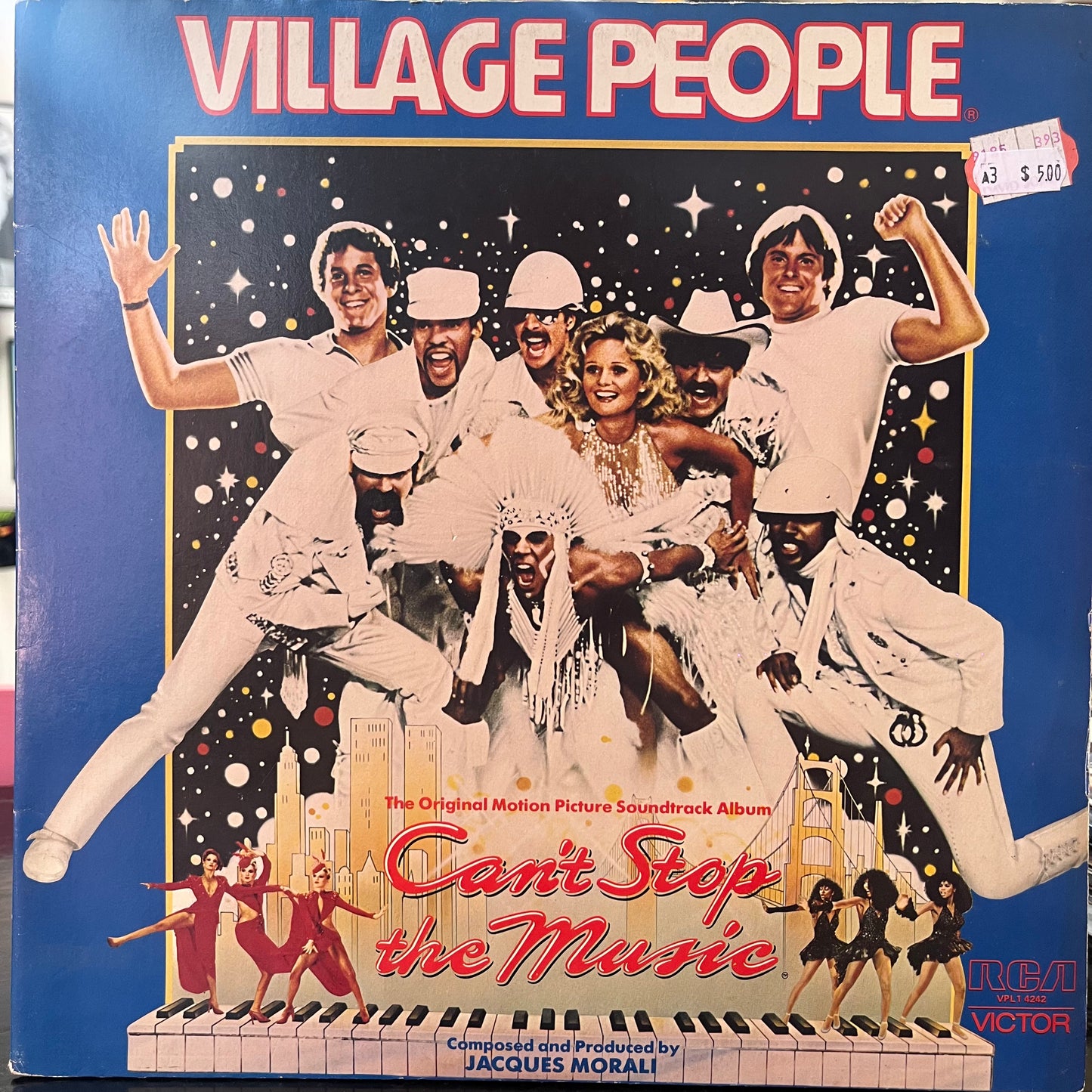 VILLAGE PEOPLE - CAN'T STOP THE MUSIC LP NM/NM