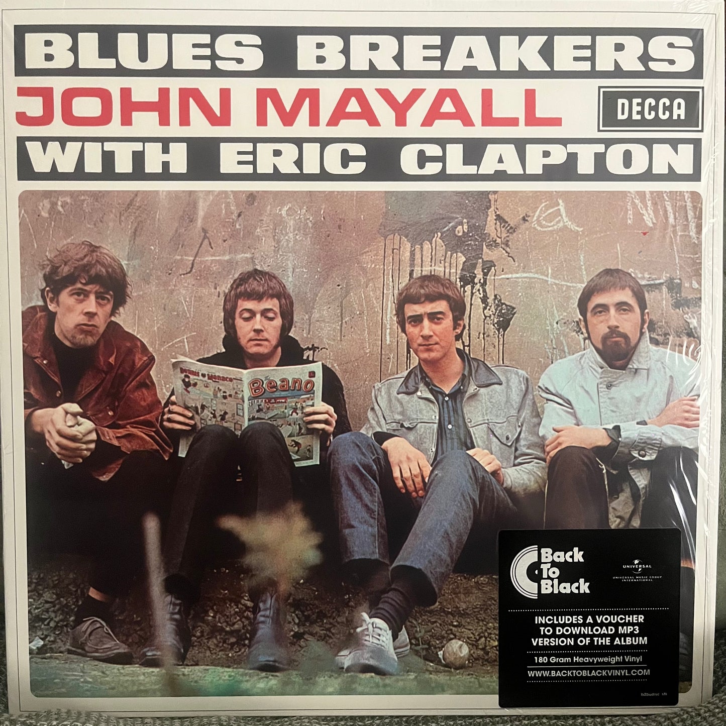JOHN MAYALL WITH ERIC CLAPTON - BLUES BREAKERS LP NM/NM