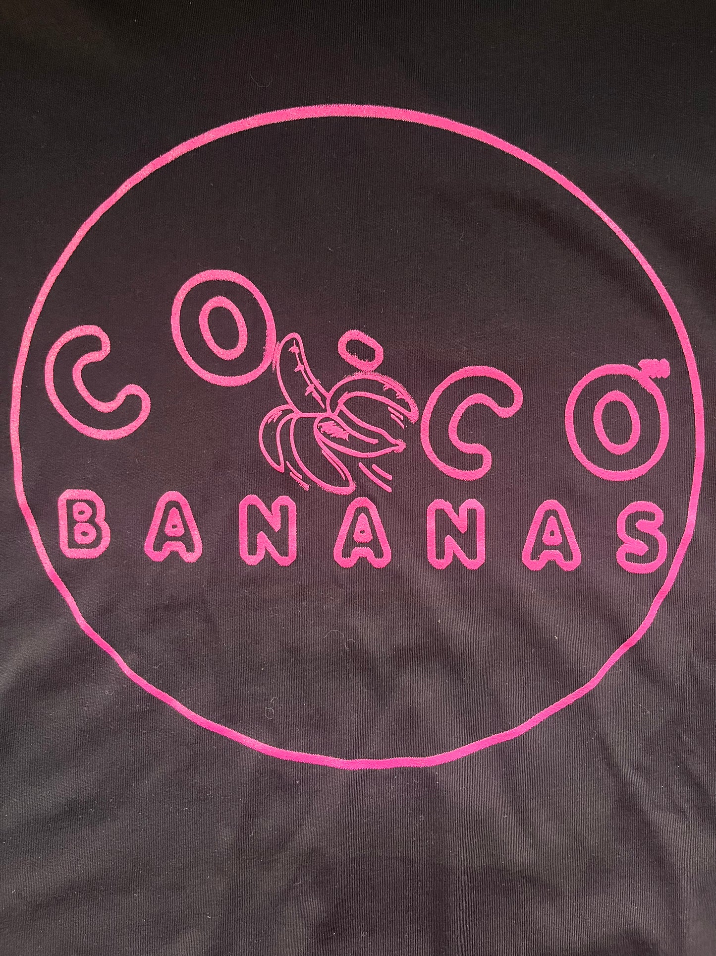 New!! CO-CO BANANAS 'STAMP' DESIGN TEE SHIRT! PINK PRINT