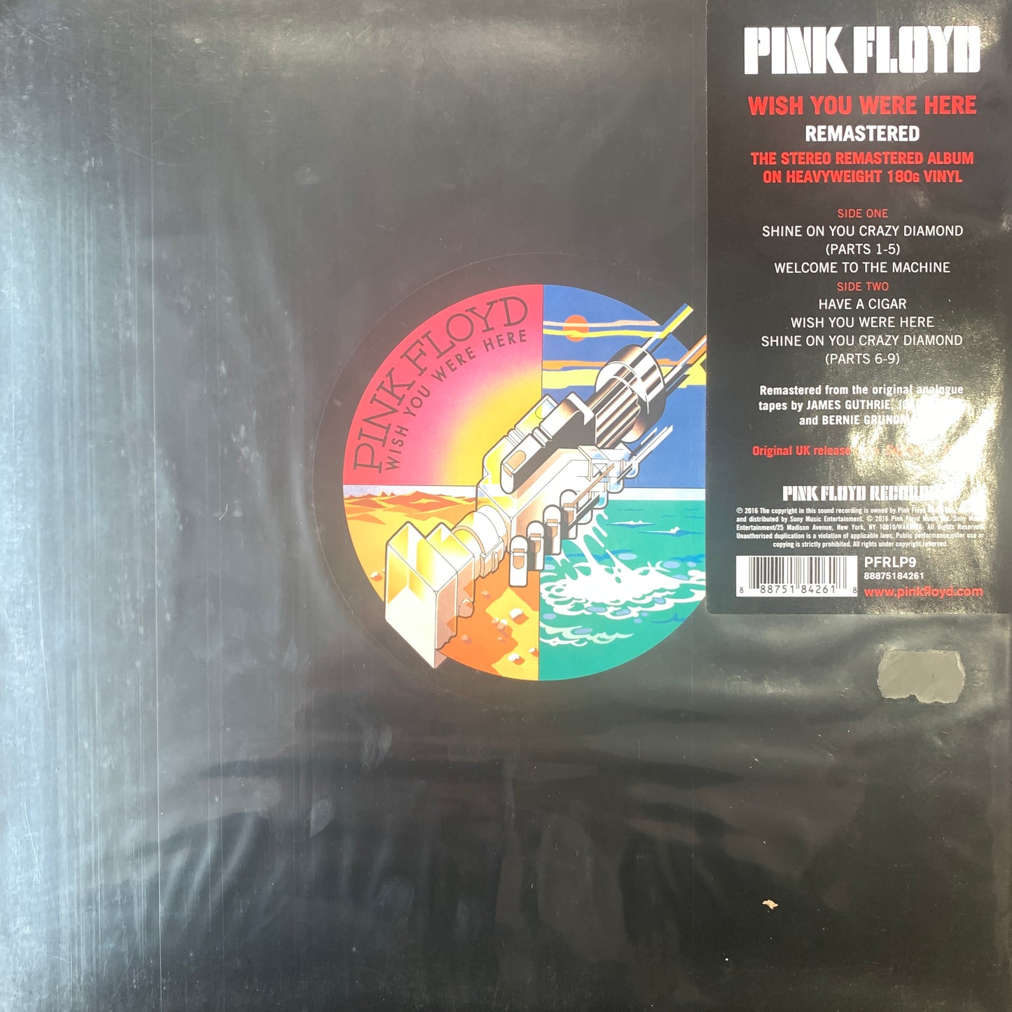PINK FLOYD - WISH YOU WERE HERE 2016 REMASTERED 180G LP