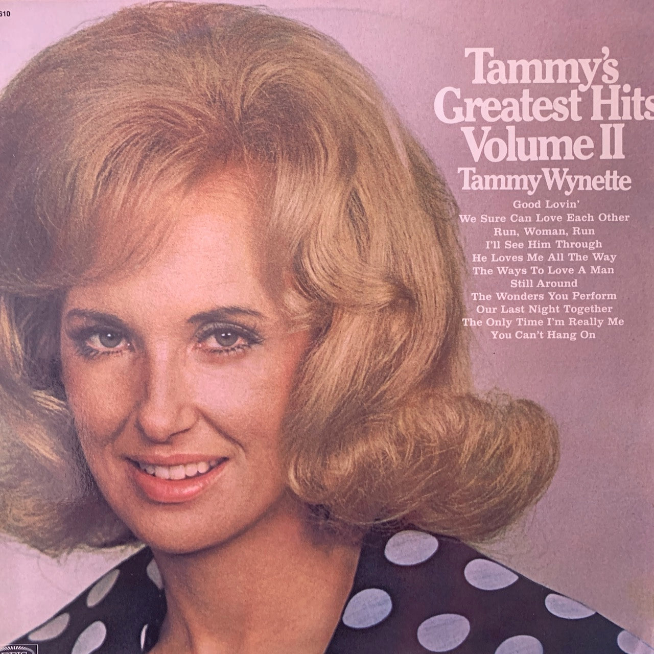 TAMMY WYNETTE - TAMMY'S GREATEST HITS, VOLUME II VG+/VG+ 1971
