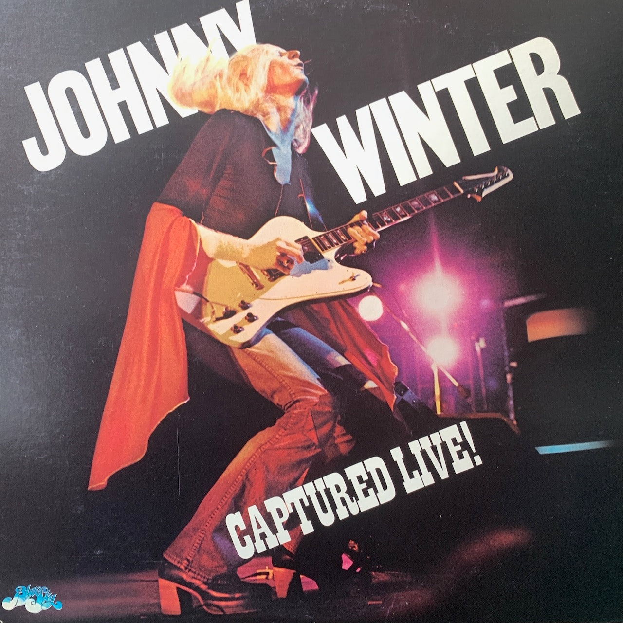 JOHNNY WINTER - CAPTURED LIVE! VG+/VG+ 1976