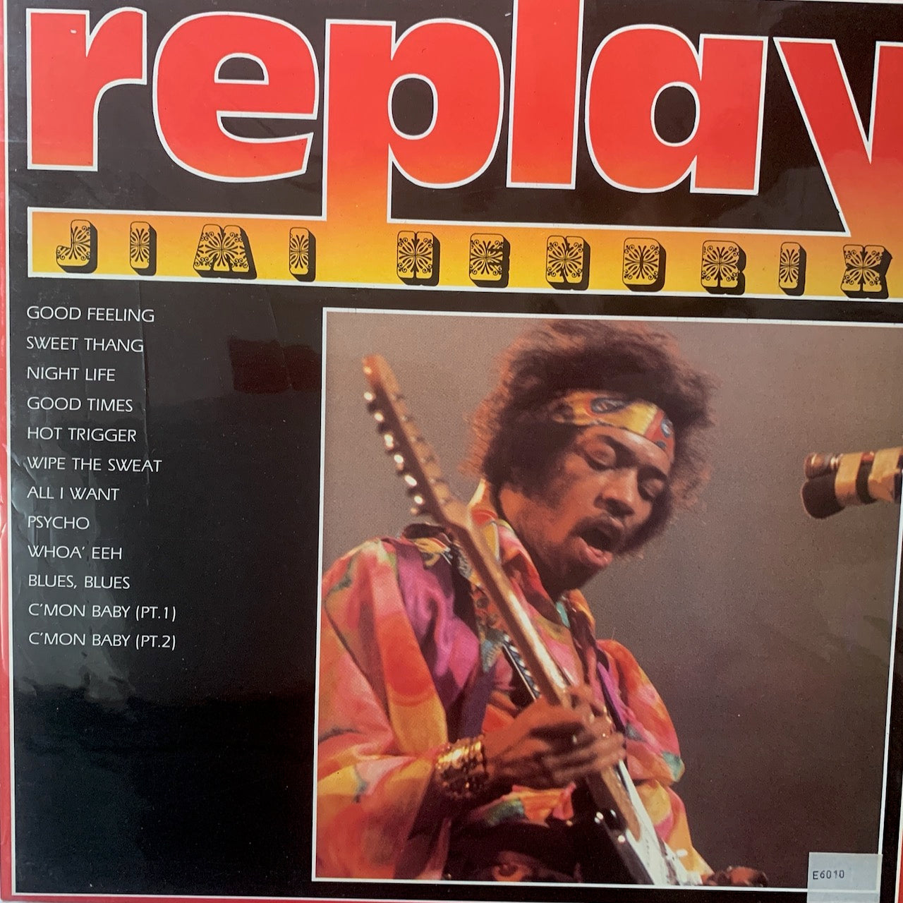 JIMI HENDRIX - REPLAY ON JIMI HENDRIX VG+/VG+ 1986
