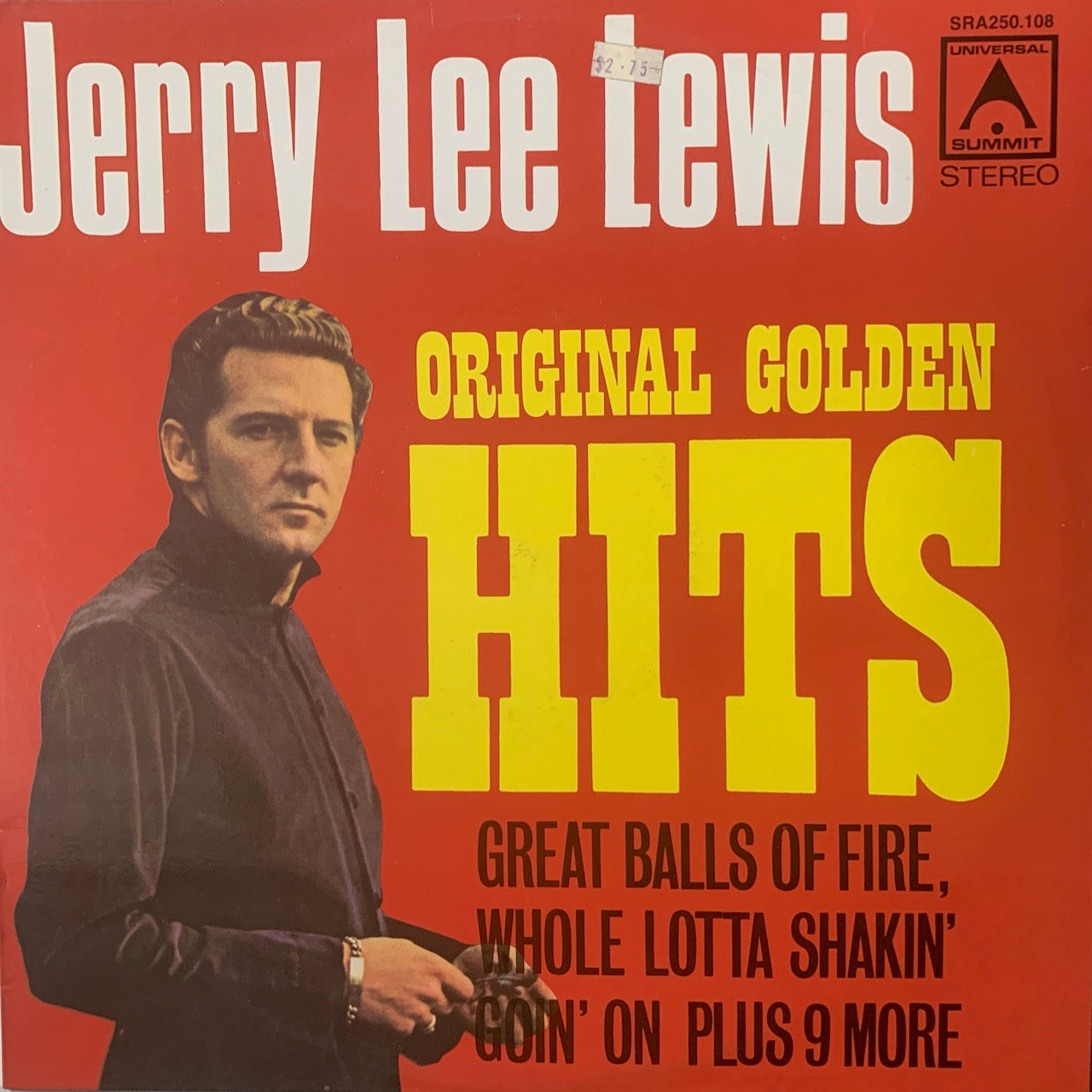 JERRY LEE LEWIS - ORIGINAL GOLDEN HITS VG+/VG+ 1972