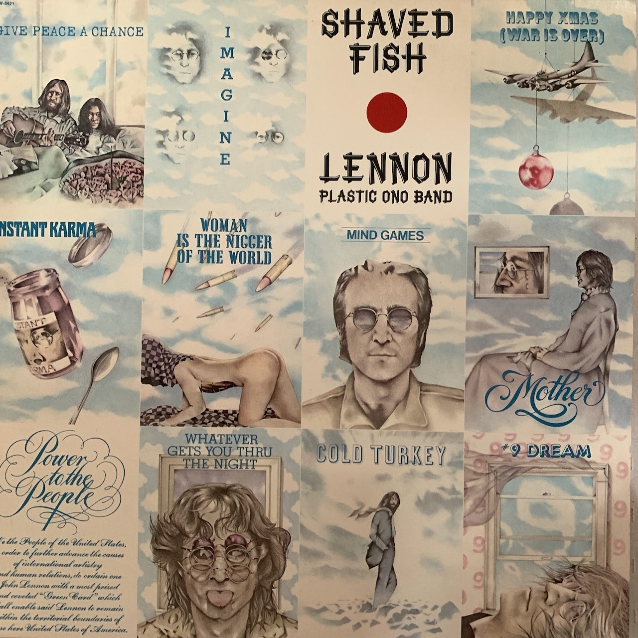 JOHN LENNON, THE PLASTIC ONO BAND - SHAVED FISH VG+/VG+ 1978