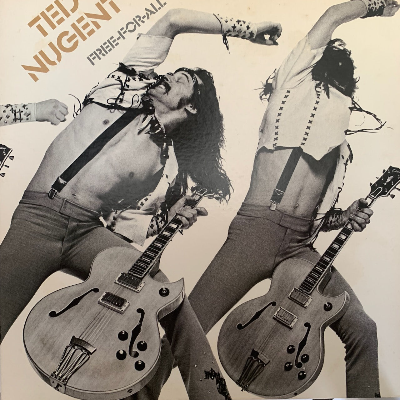 TED NUGENT - FREE-FOR-ALL NM /NM 1976 NO OBI