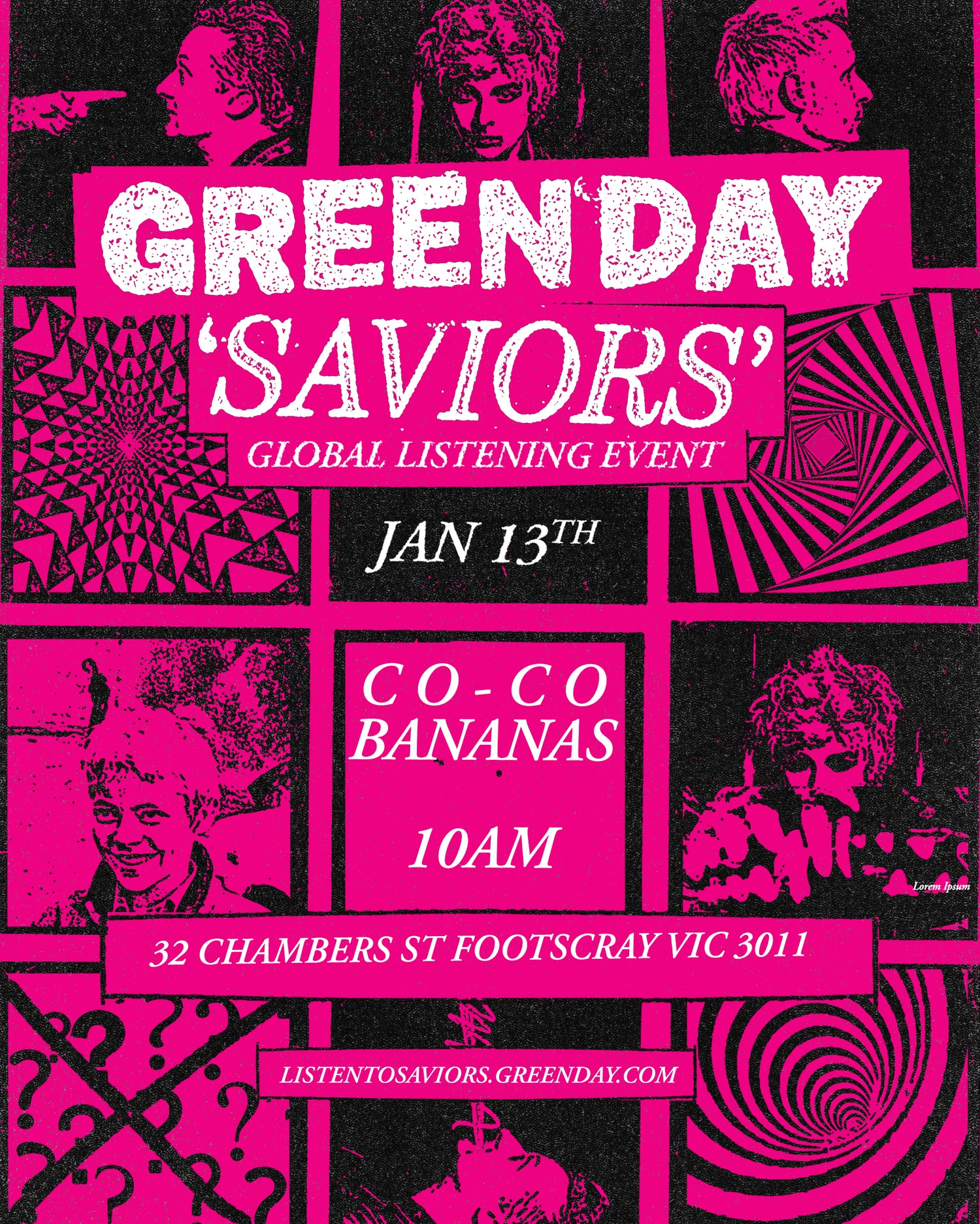 GREEN DAY 'SAVIORS' GLOBAL LISTENING EVENT JANUARY 13th 2024 PRE-ORDER