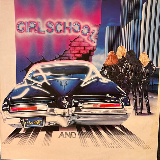 GIRLSCHOOL - HIT AND RUN  VG/VG+  1981 UK