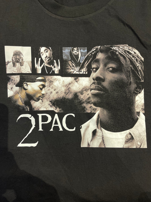 2PAC BLACK  TEE