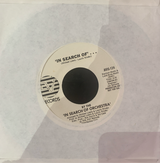 THE IN SEARCH OF ORCHESTRA / IN SEARCH OF 7" SINGLE