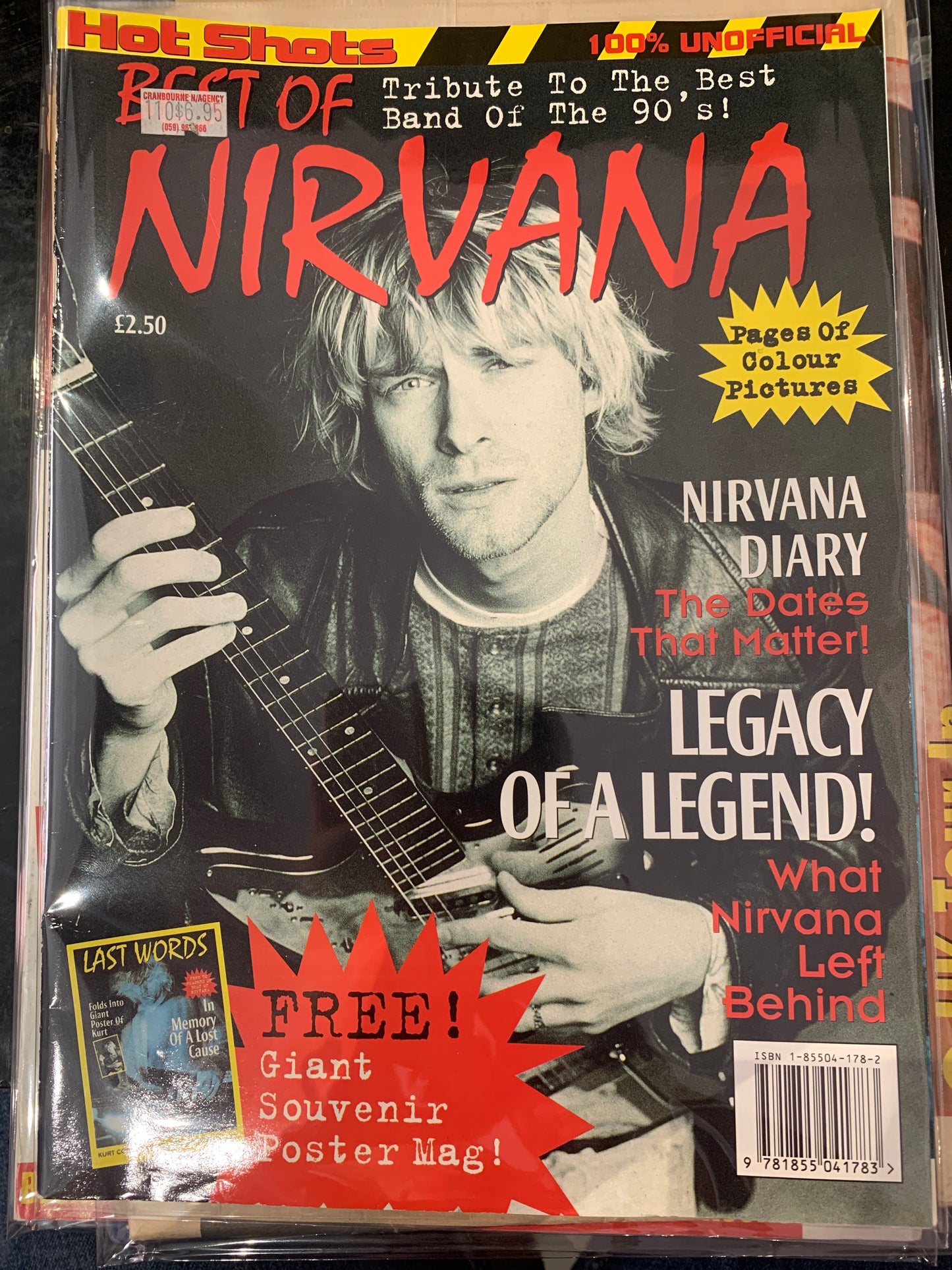 HOT SHOTS MAGAZINE - NIRVANA / KURT COBAIN COVER