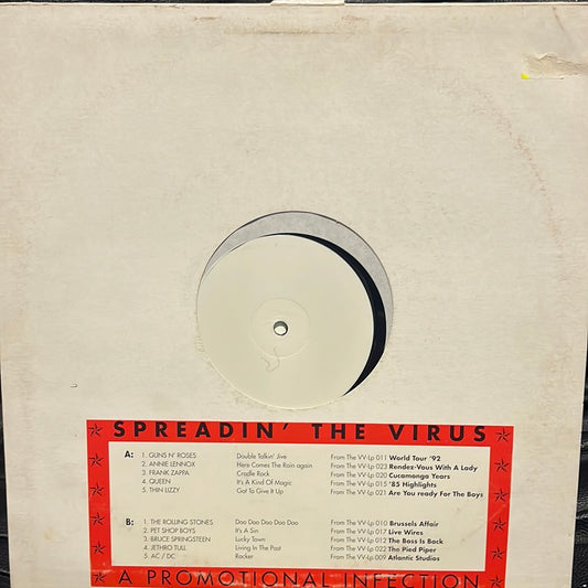 VARIOUS - SPREADIN THE VIRUS  VG+ / VG +  BOOTLEG  1993