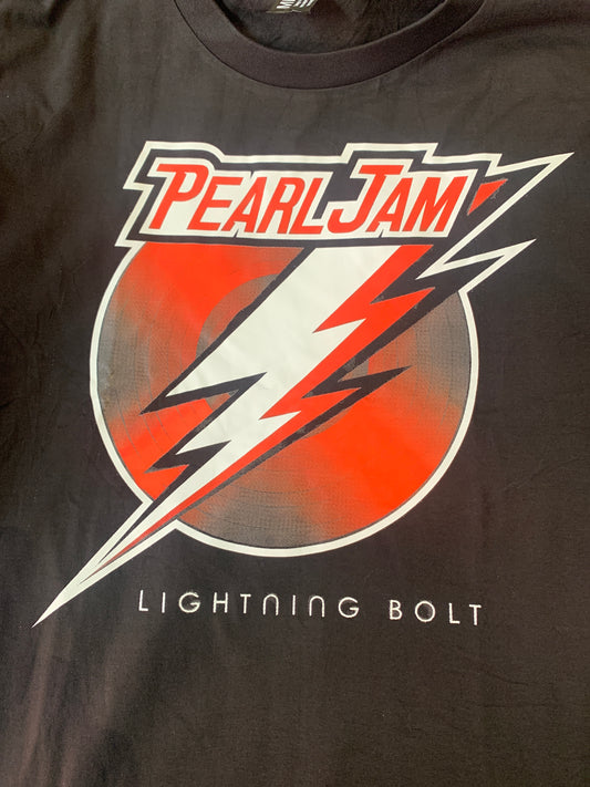 PEARL JAM LIGHTNING BOLT BLACK TEE