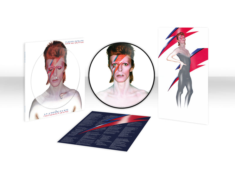 DAVID BOWIE - ALADDIN SANE LIMITED PICTURE DISC 50TH ANNIV LP  /