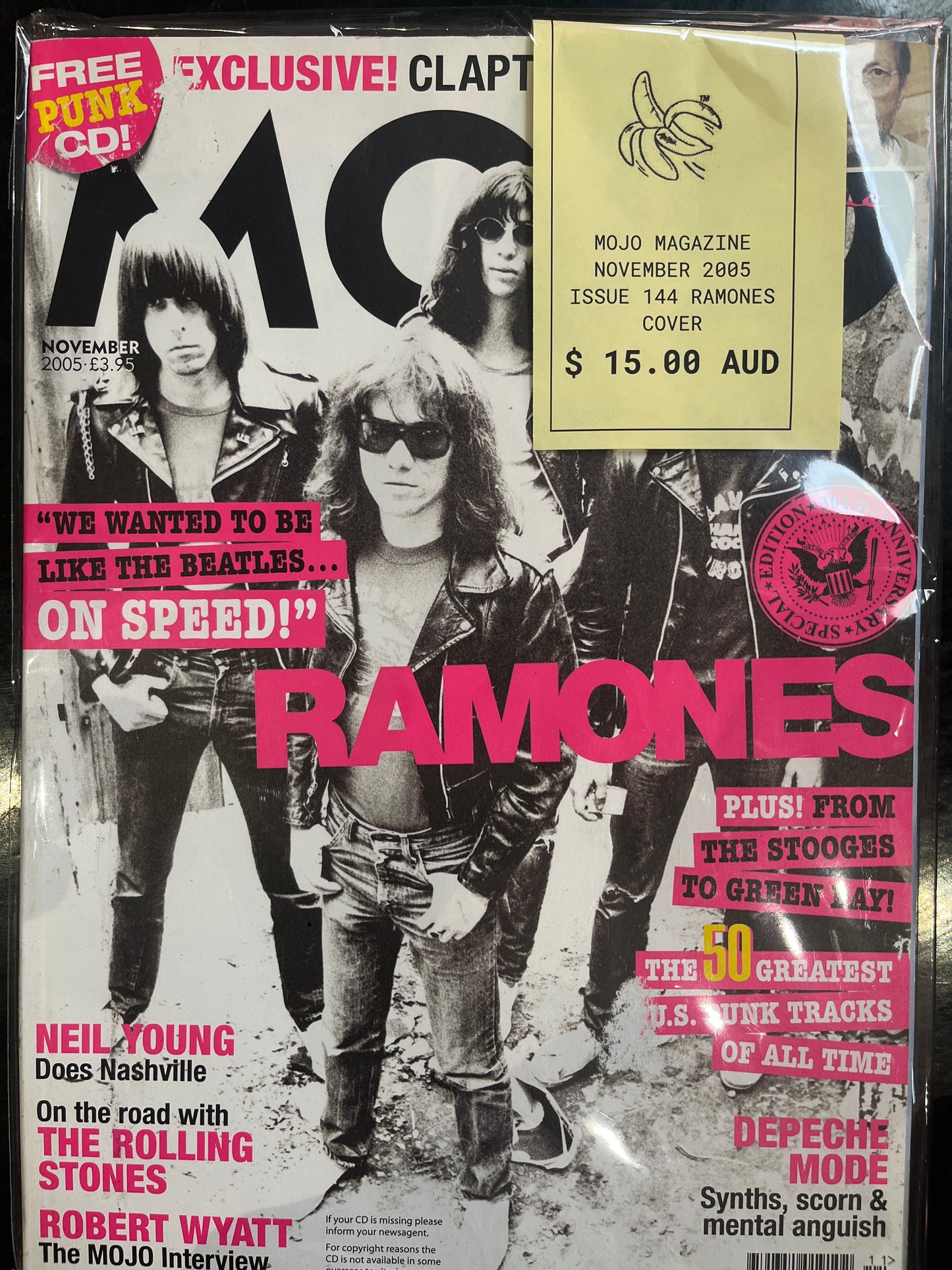 MOJO MAGAZINE FEBRUARY 2001 NEW YORK PUNK 76 RAMONES COVER