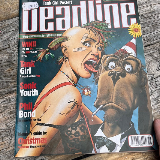 DEADLINE ISSUE 58 DEC '93 JAN '94 TANK GIRL COVER