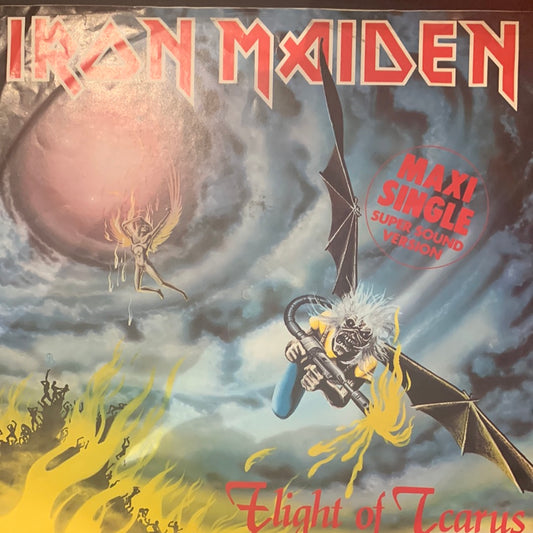 IRON MAIDEN - FLIGHT OF ICARUS MAXI SINGLE 12" VG+/VG+ 1983