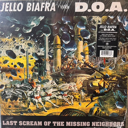 JELLO BIAFRA WITH DOA - LAST SCREAM OF THE MISSING NEIGHBORS LP YELLOW NEW!
