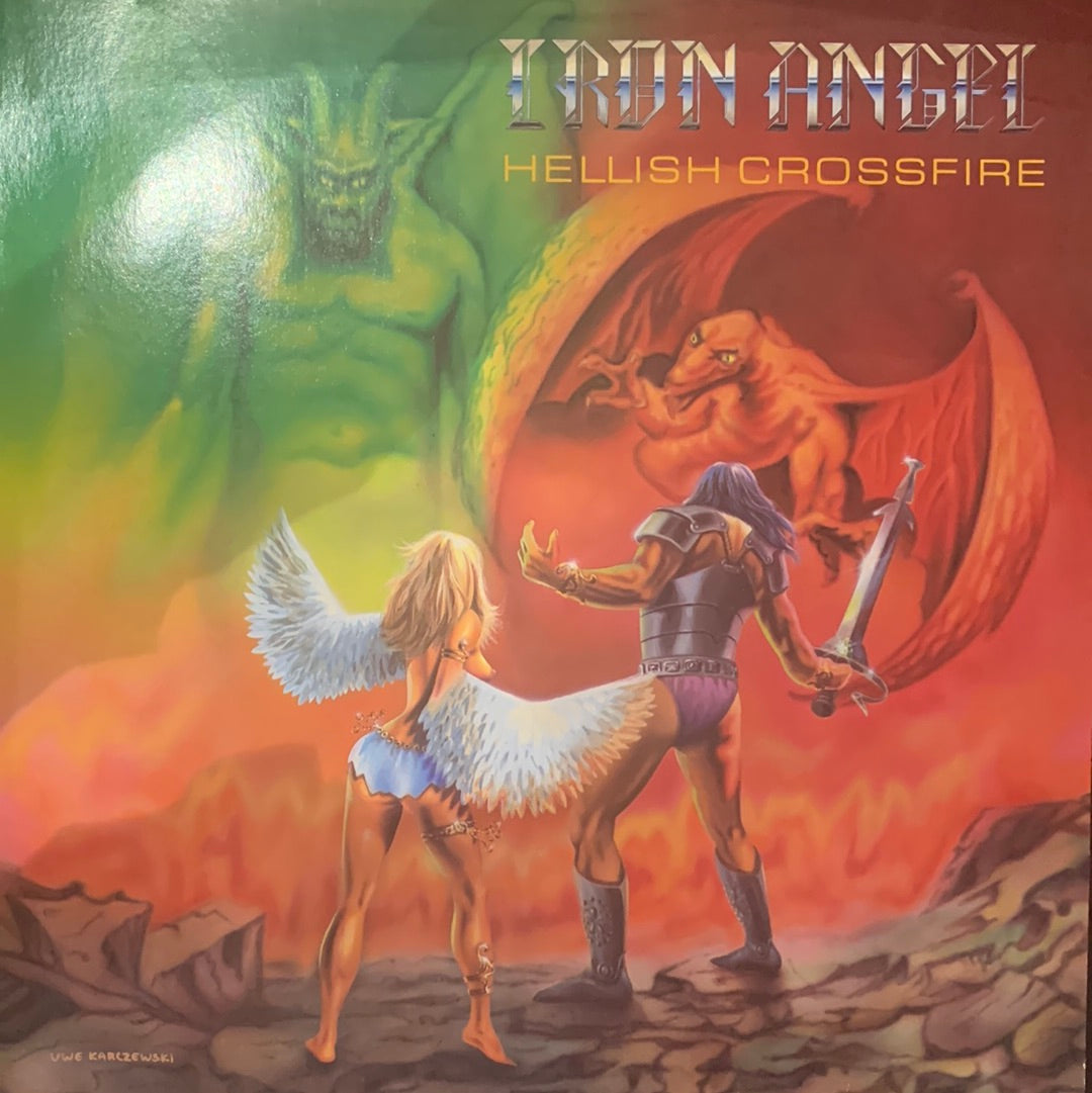 IRON ANGEL - HELLISH CROSSFIRE    VG+/VG+ 1985