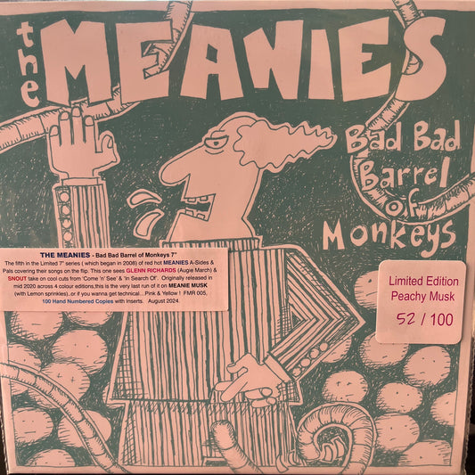 THE MEANIES - BAD BAD BARREL OF MONKEYS LTD 7" SPLIT SINGLE