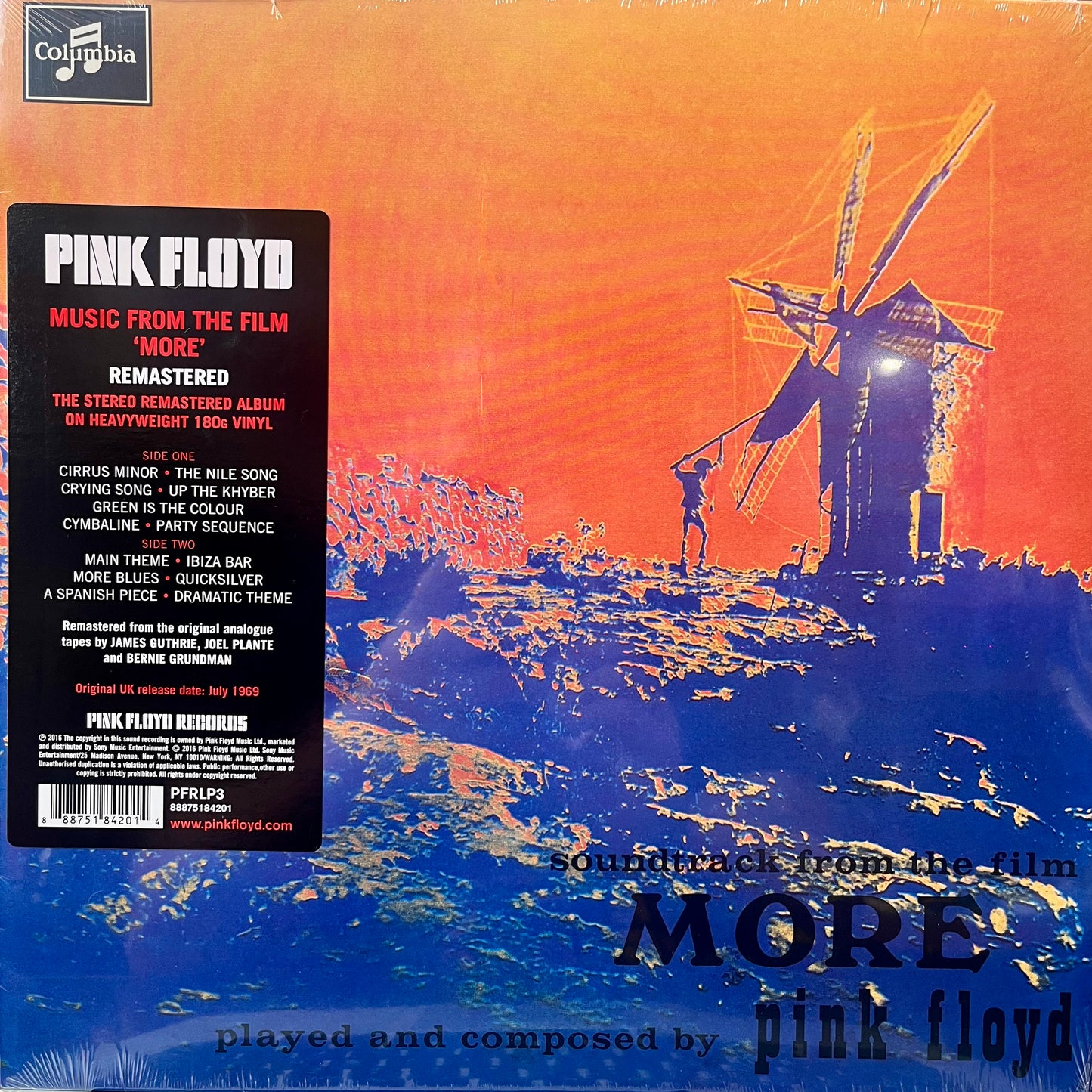 PINK FLOYD - MUSIC FROM THE FILM "MORE'   (2016 GATEFOLD REMASTERED)