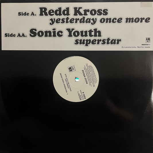 REDD KROSS / SONIC YOUTH 12'' DOUBLE A SIDE DJ PROMO ONLY