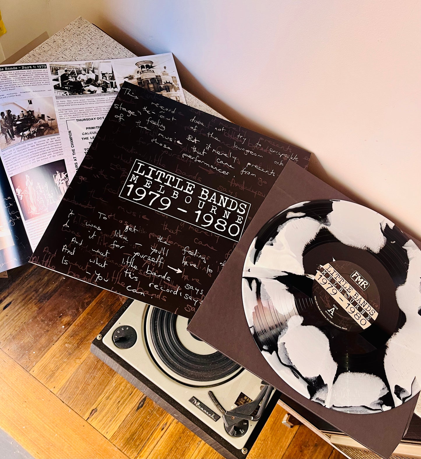 LITTLE BANDS MELBOURNE 1979-1980 BLACK & WHITE VINYL LIMITED #81 of 100 COPIES (Copy)