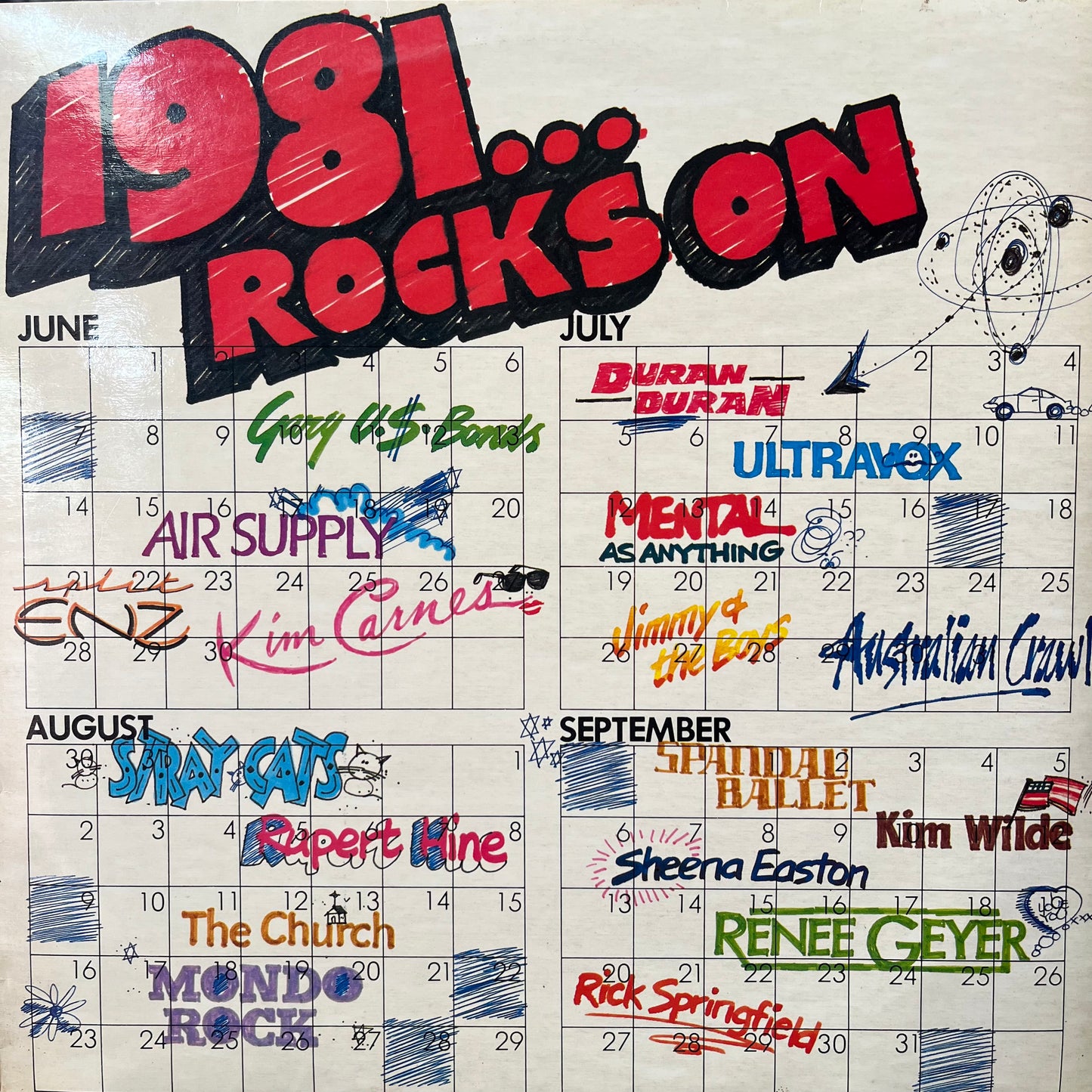 VARIOUS - 1981... ROCKS ON EX/EX