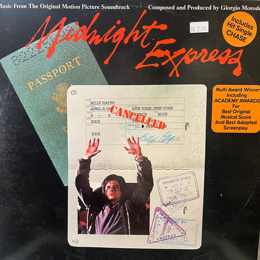 GIORGIO MORODER - MIDNIGHT EXPRESS OST VG+/NM