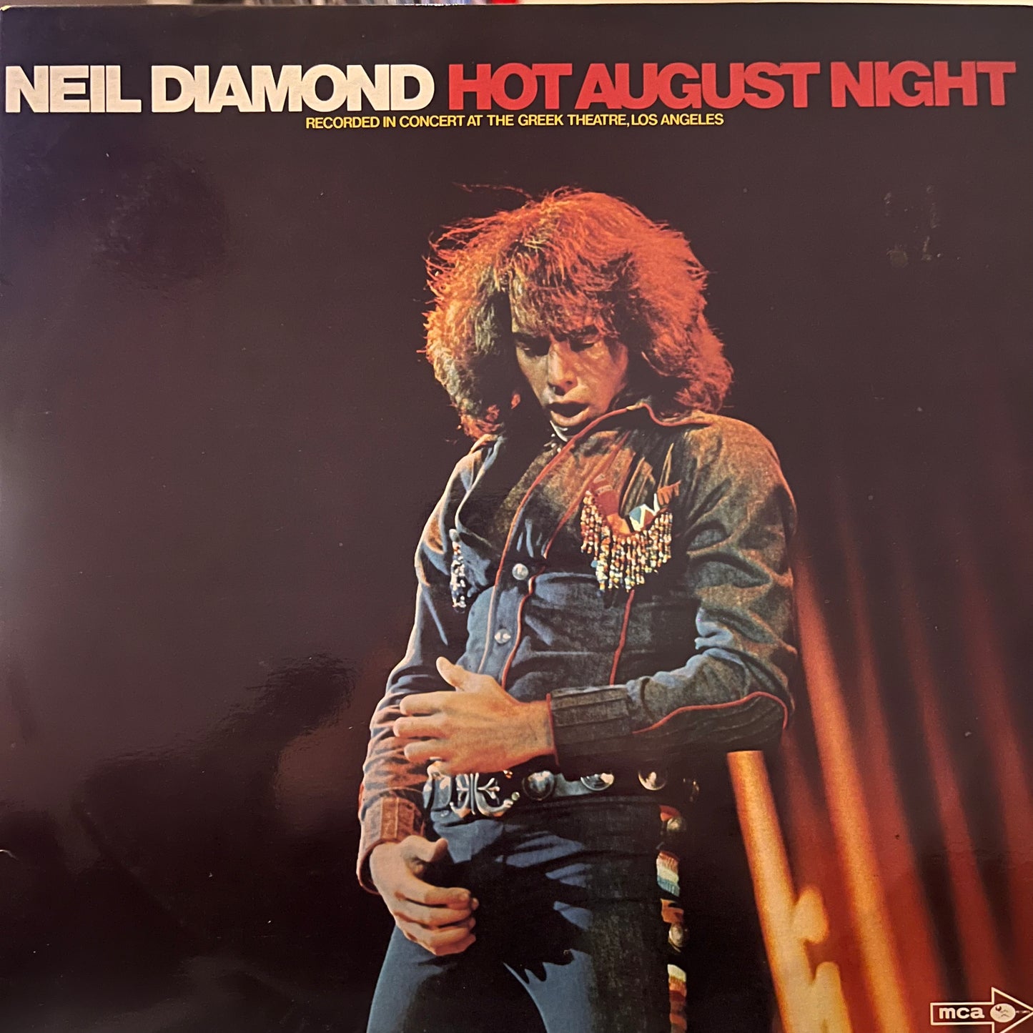 NEIL DIAMOND - HOT AUGUST NIGHT  2LP   VG+/VG+
