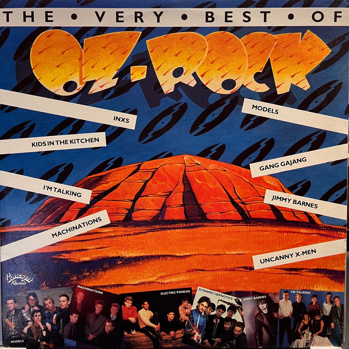 VARIOUS - THE VERY BEST OF OZ ROCK LP VG+/VG+