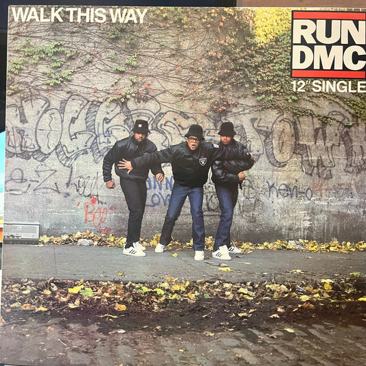 RUN DMC - WALK THIS WAY 12"  VG+/VG+  1986