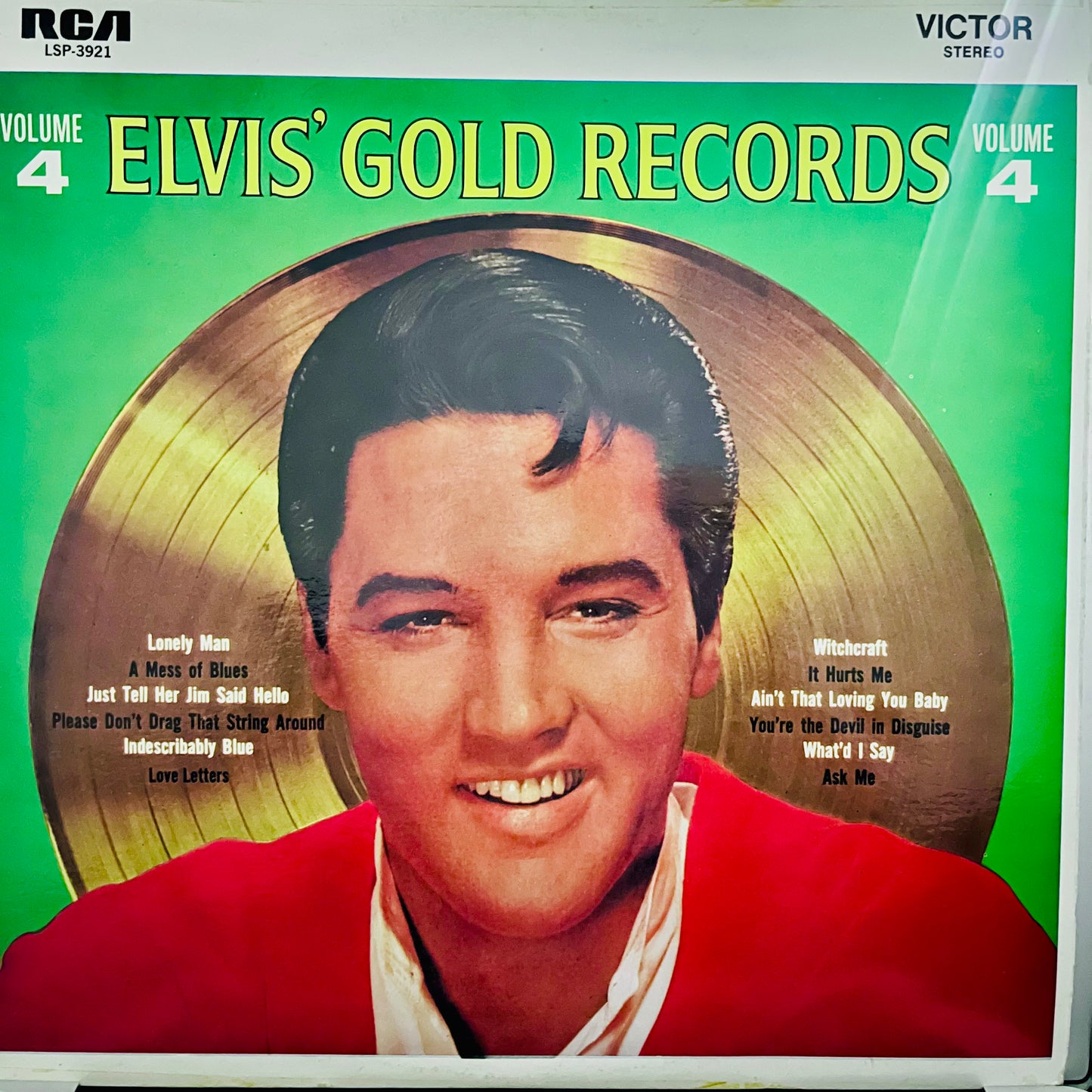 ELVIS PRESLEY - GOLD RECORDS 4 COMPILATION  VG/VG+