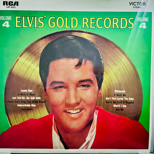 ELVIS PRESLEY - GOLD RECORDS 4 COMPILATION  VG/VG+