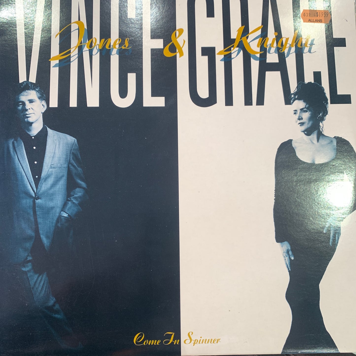 VINCE JONES  & GRACE KNIGHT  -  COME IN SPINNER VG+/EX