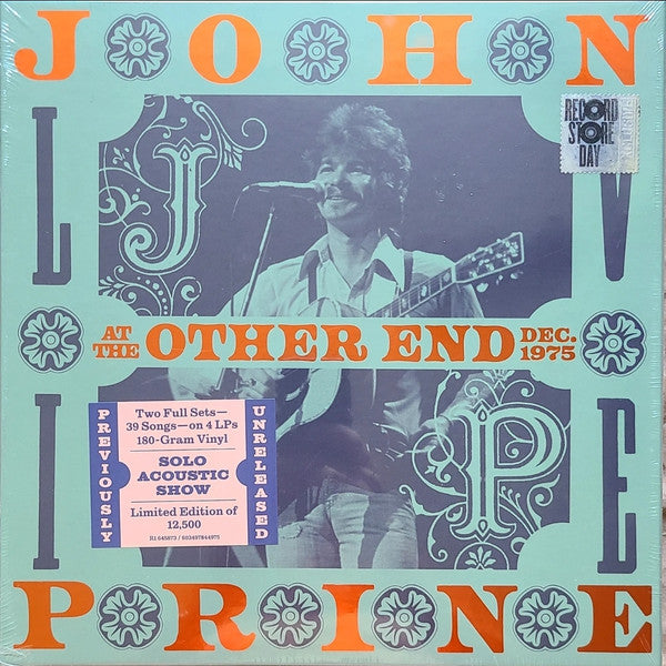 JOHN PRINE - LIVE AT THE OTHER END 4LP BOX SET  /