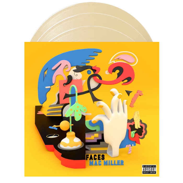 MAC MILLER - FACES COULORED URBAN OUTFITTERS BONE COLOURED 2LP