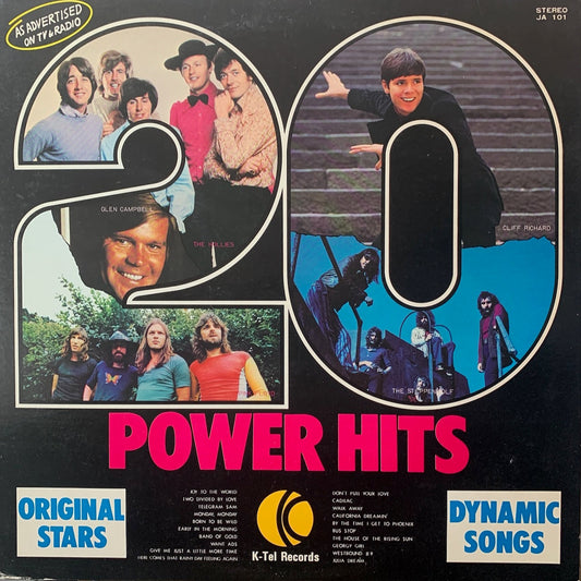 VARIOUS - 20 POWER HITS    VG+/VG+ 1972