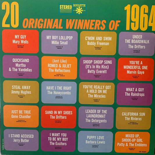 VARIOUS - 20 ORIGINAL WINNERS OF 1964    NM /NM  1965