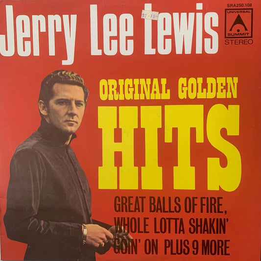 JERRY LEE LEWIS - ORIGINAL GOLDEN HITS    VG+/VG+ 1972