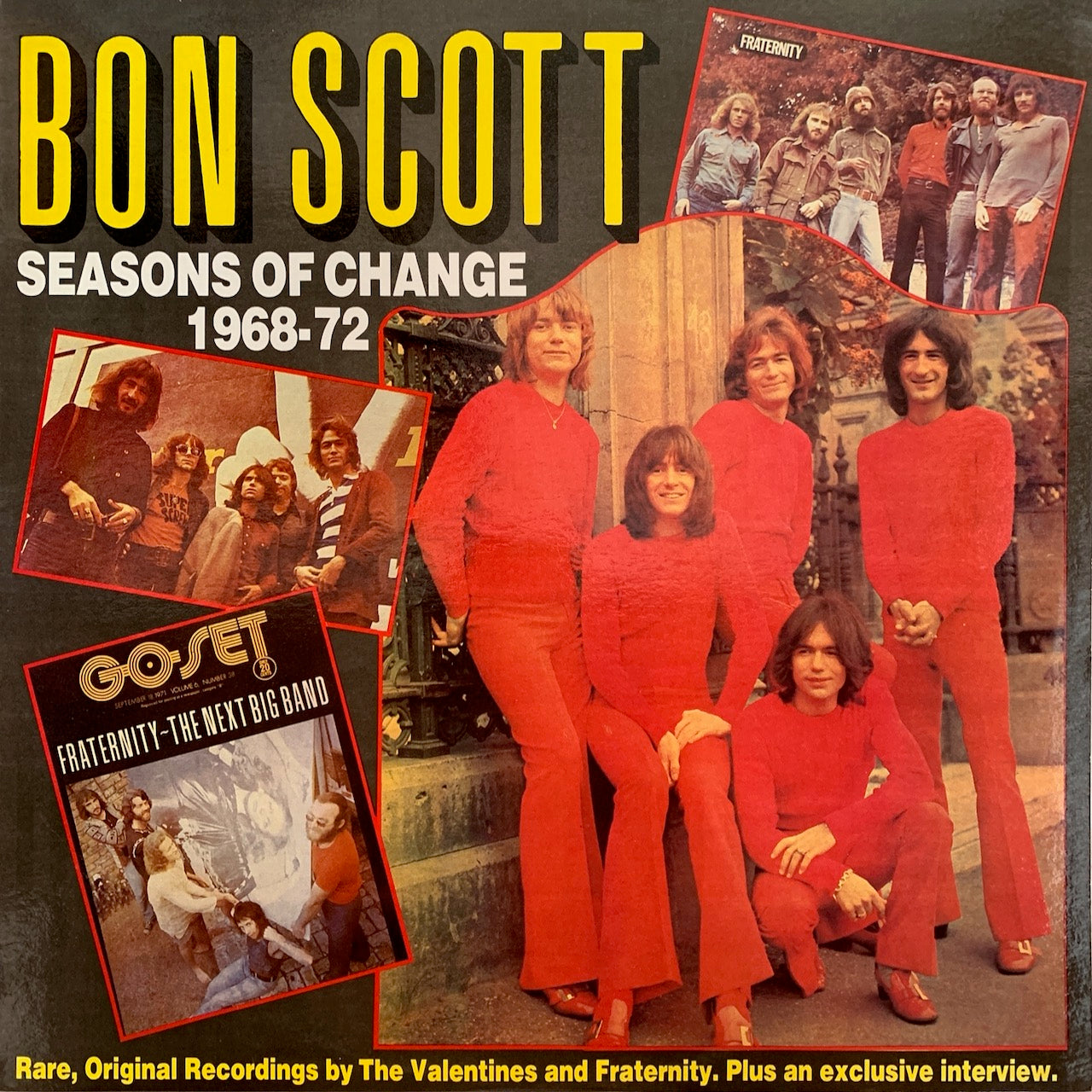 BON SCOTT - SEASONS OF CHANGE 1968-1972    VG+/VG+ 1987